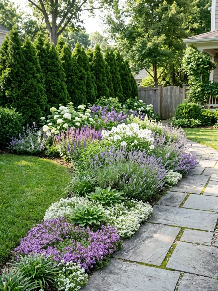 Layered Greenery Border