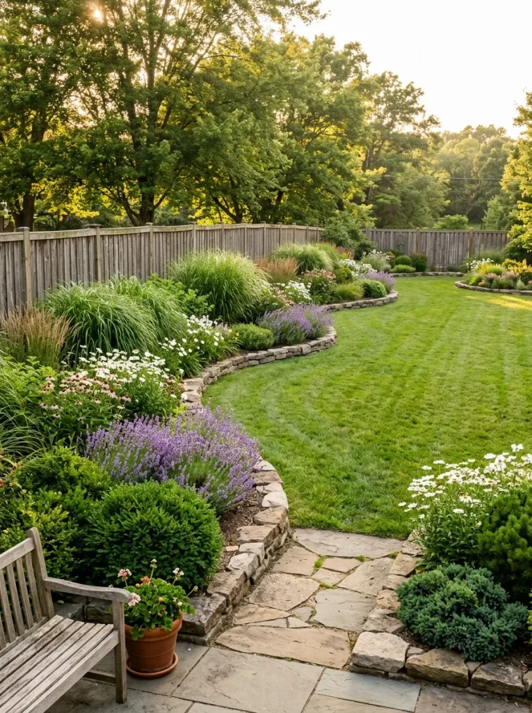 Curved Planting Beds