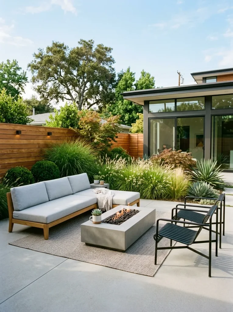 Modern Concrete Patio