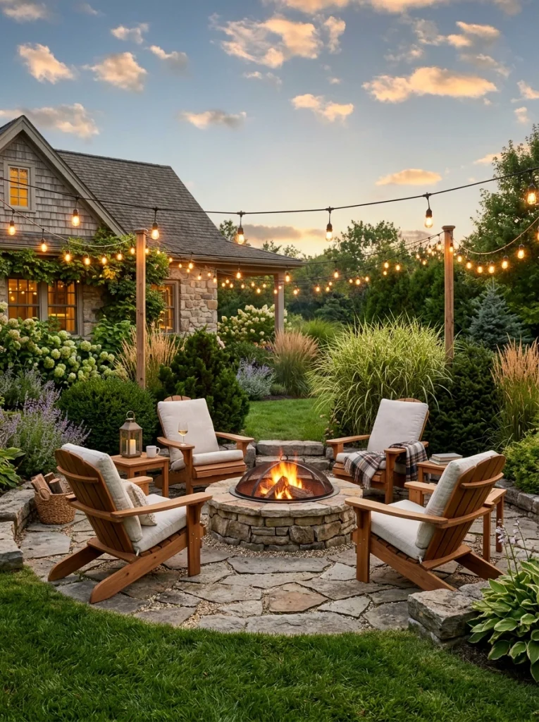 Cozy Fire Pit Area