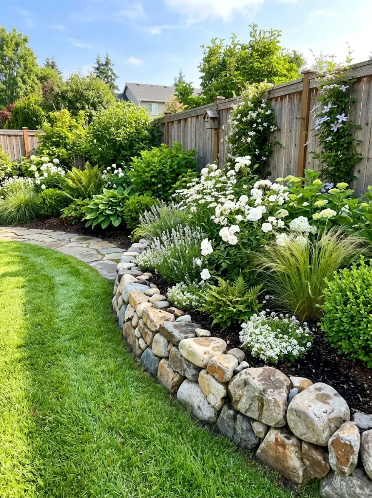 Natural Rock Border