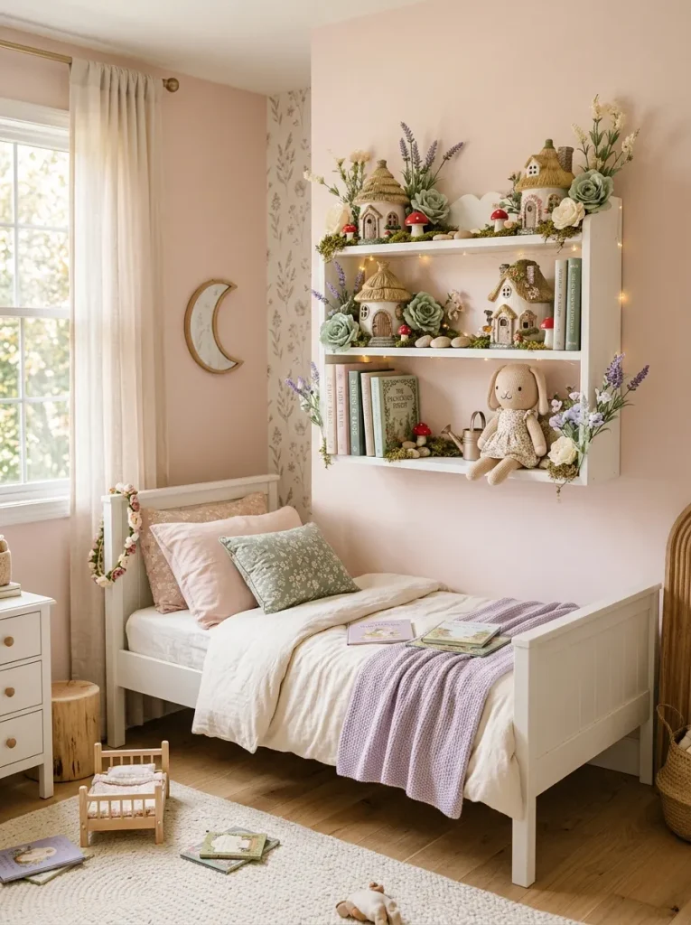 29 Little Girls Bedroom Ideas for Magical Makeovers 30 Fairy Garden Shelf
