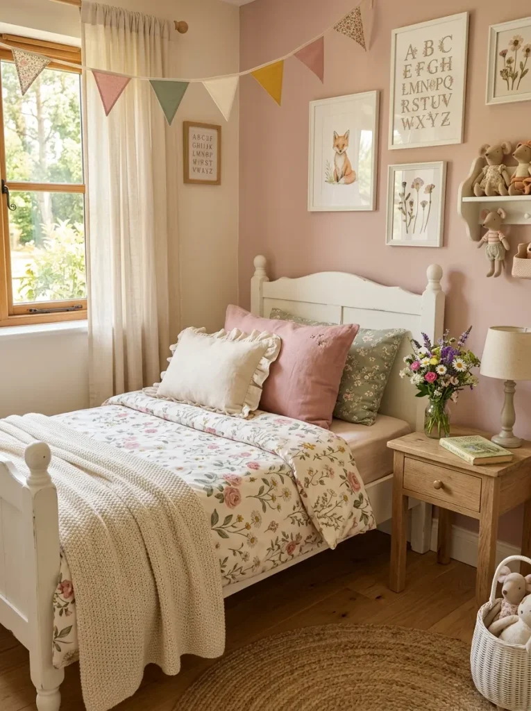 29 Little Girls Bedroom Ideas for Magical Makeovers 5 Floral Bedding