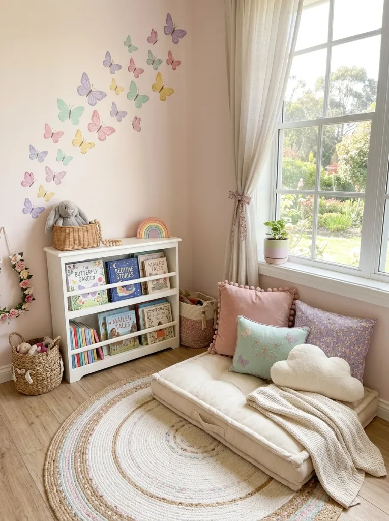 29 Little Girls Bedroom Ideas for Magical Makeovers 28 Butterfly Reading Nook