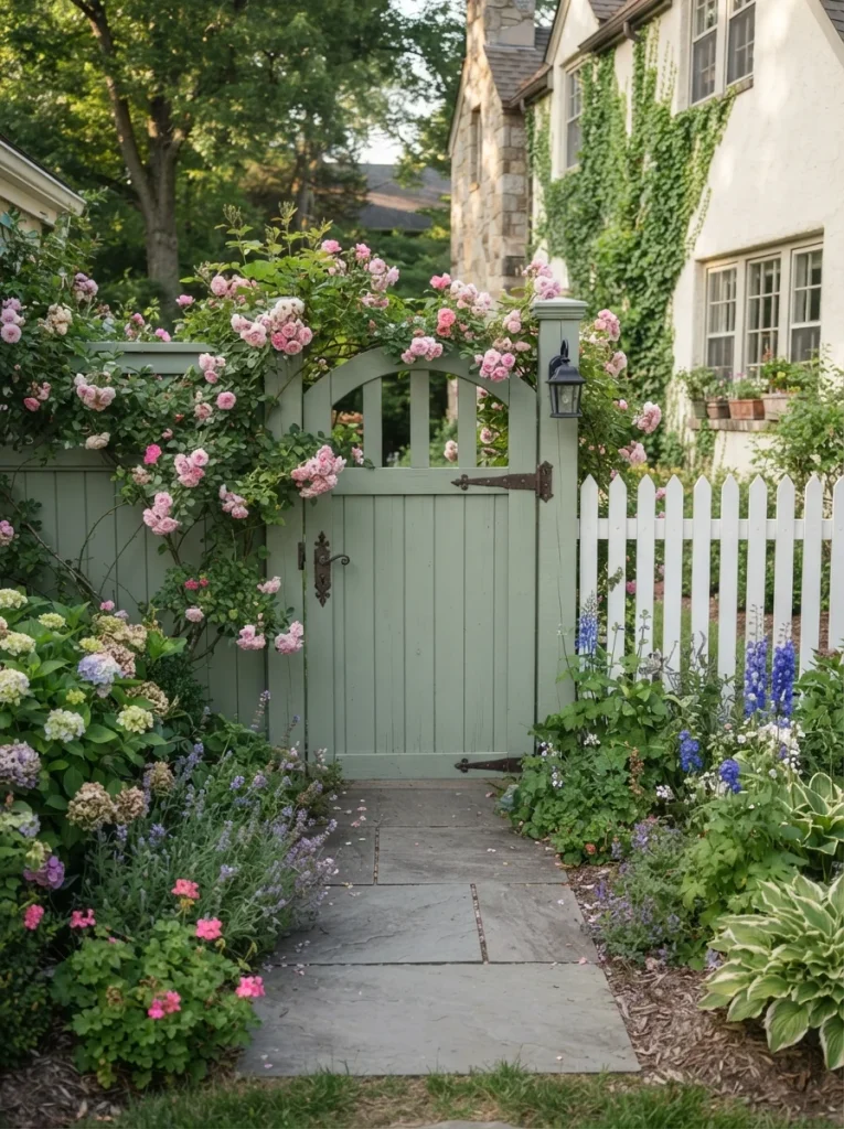 26 Side of House Landscaping Ideas You'll Truly Adore 21 Cottage Garden Gate