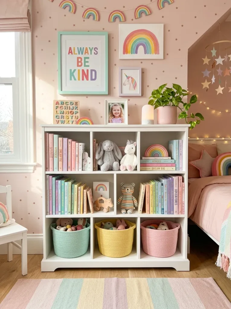 29 Little Girls Bedroom Ideas for Magical Makeovers 19 Pastel Toy Bins