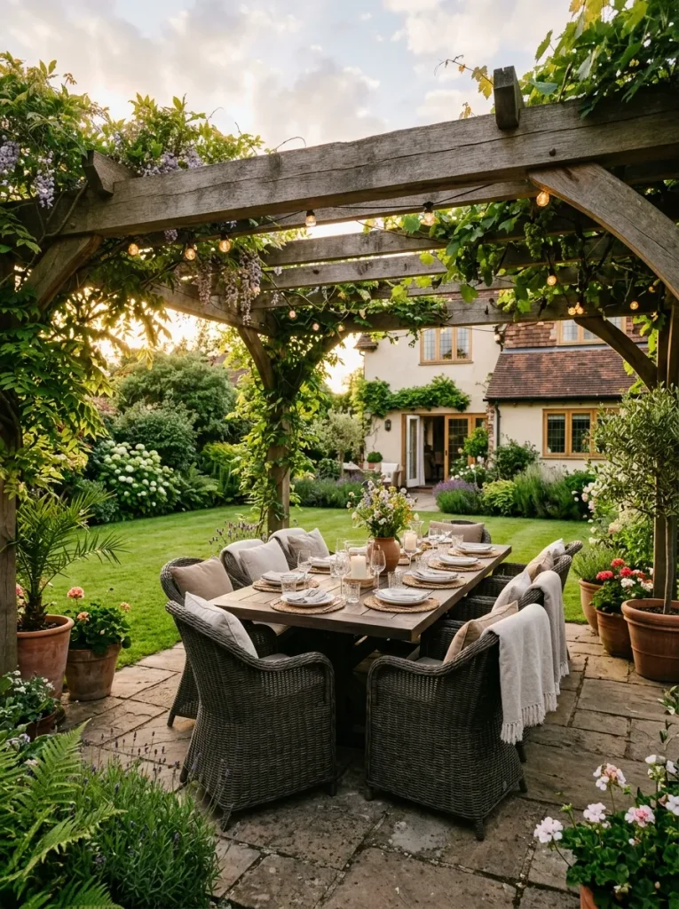 Pergola Dining Space