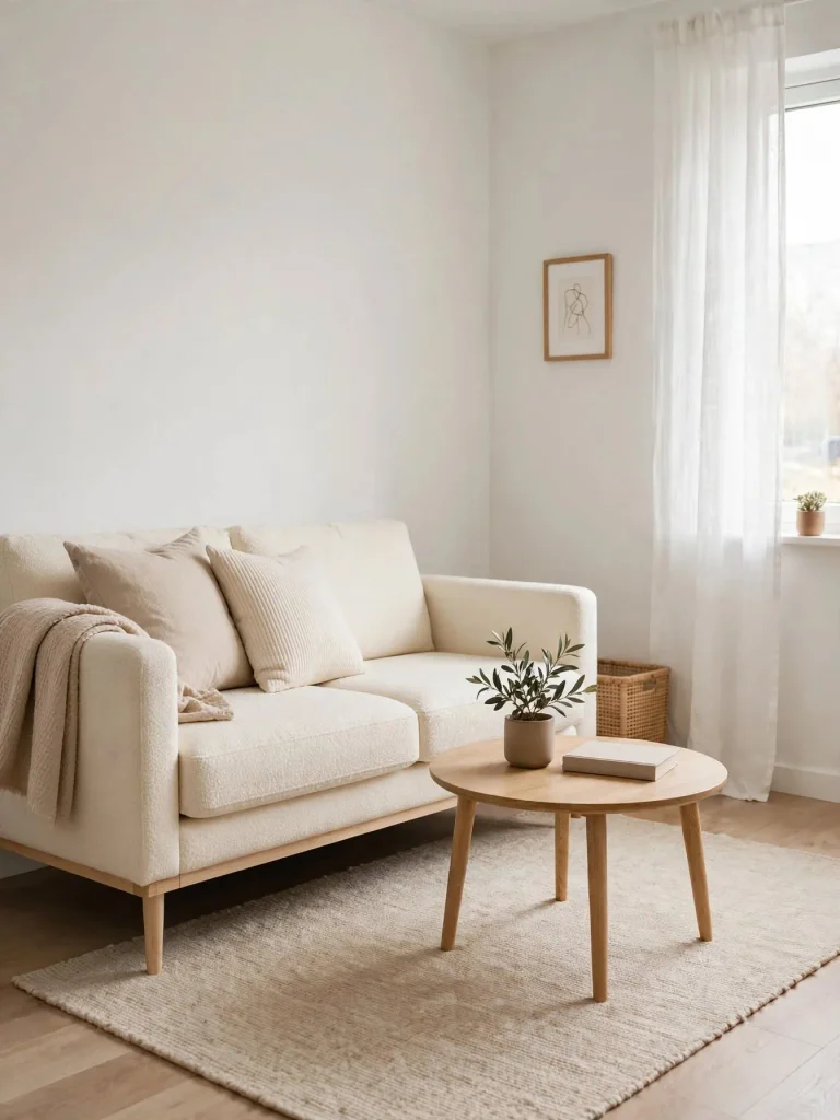 26 Very Small Living Room Ideas for a Spacious Feel 6 Raised Leg Sofa
