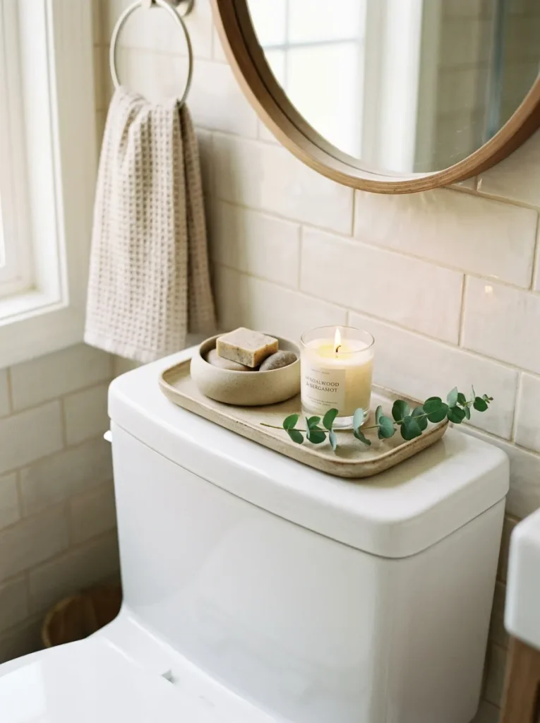 Candle And Ceramic Dish