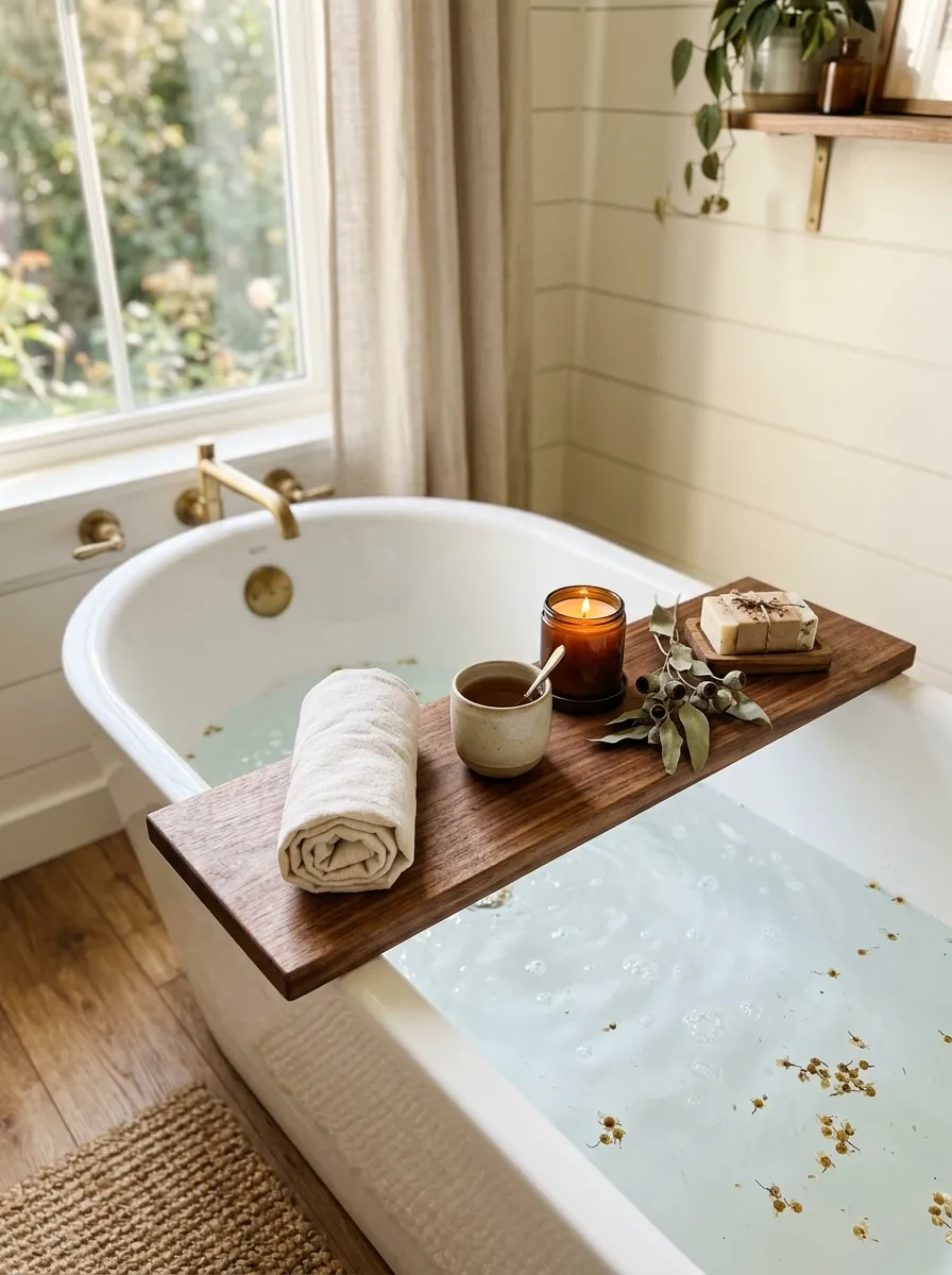 Wooden Bath Tray