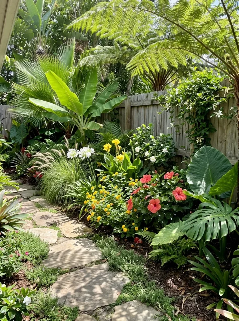 Lush Tropical Border