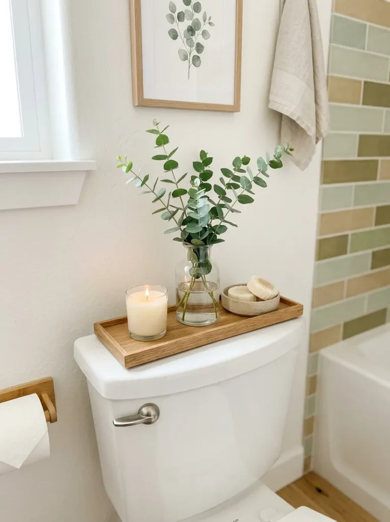 Eucalyptus And Candle