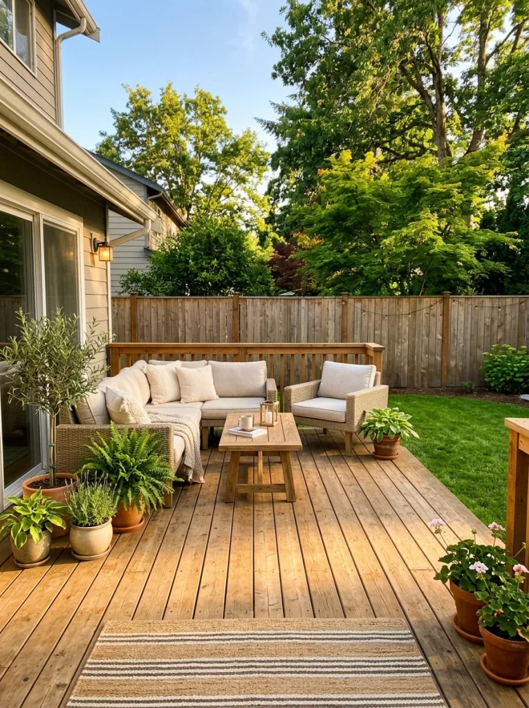 Wooden Deck Seating