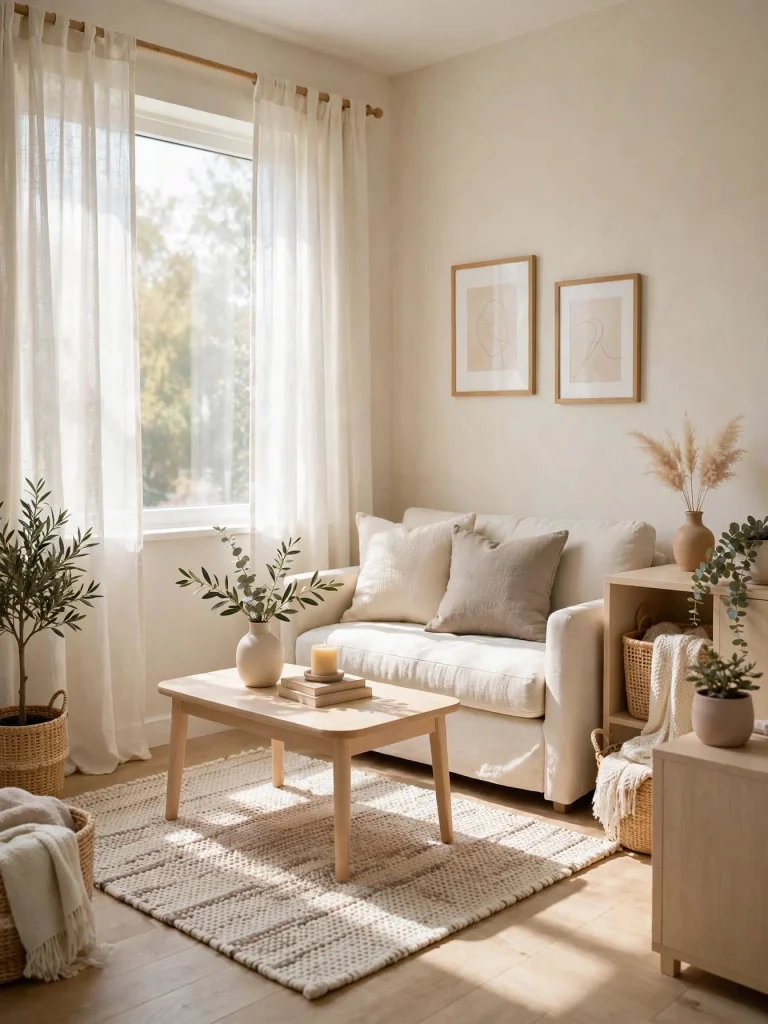 26 Very Small Living Room Ideas for a Spacious Feel 4 Light Neutral Palette