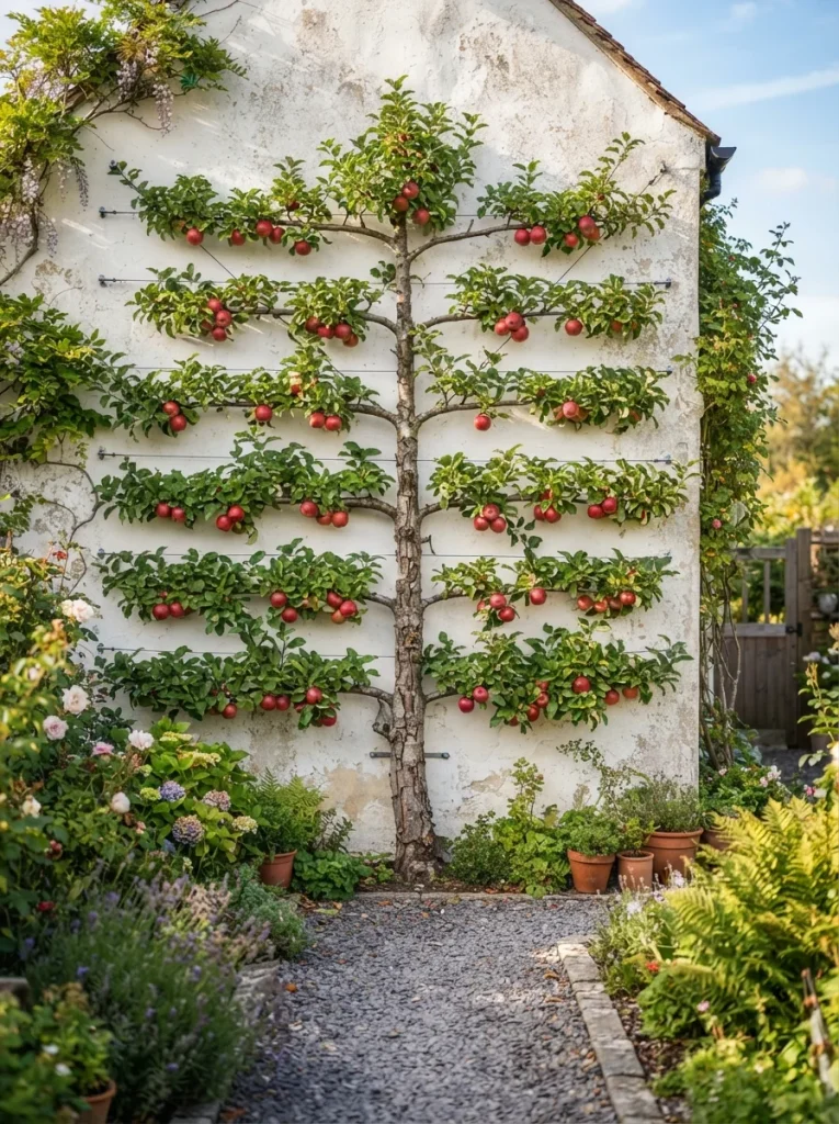 26 Side of House Landscaping Ideas You'll Truly Adore 19 Espalier Fruit Trees