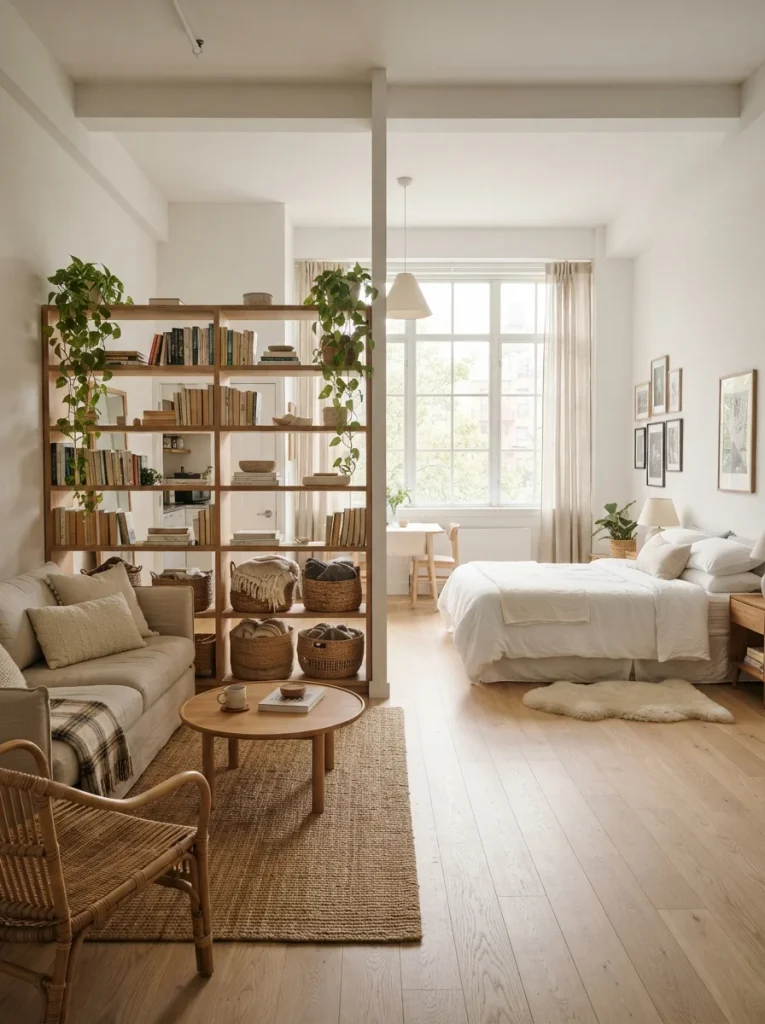 26 Bookshelf Ideas That Make Any Room Feel Polished 22 Room Divider Shelving