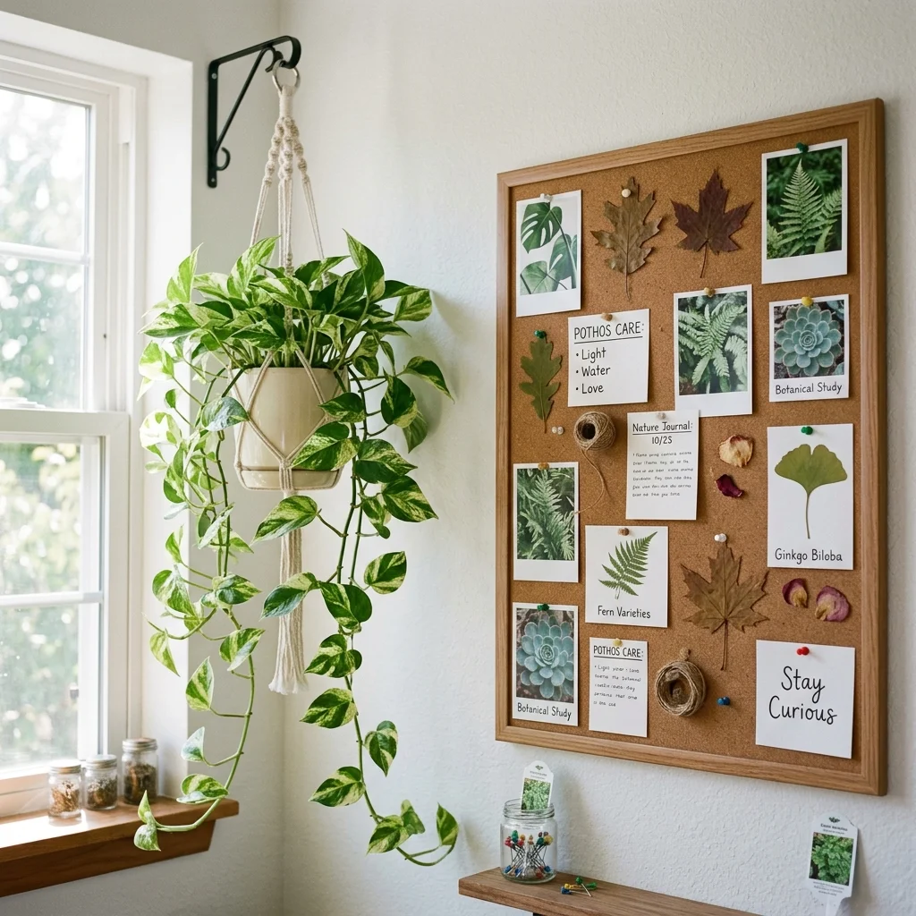 28 College Cork Board Ideas to Boost Campus Style Fast 26 Plant Photo Mix