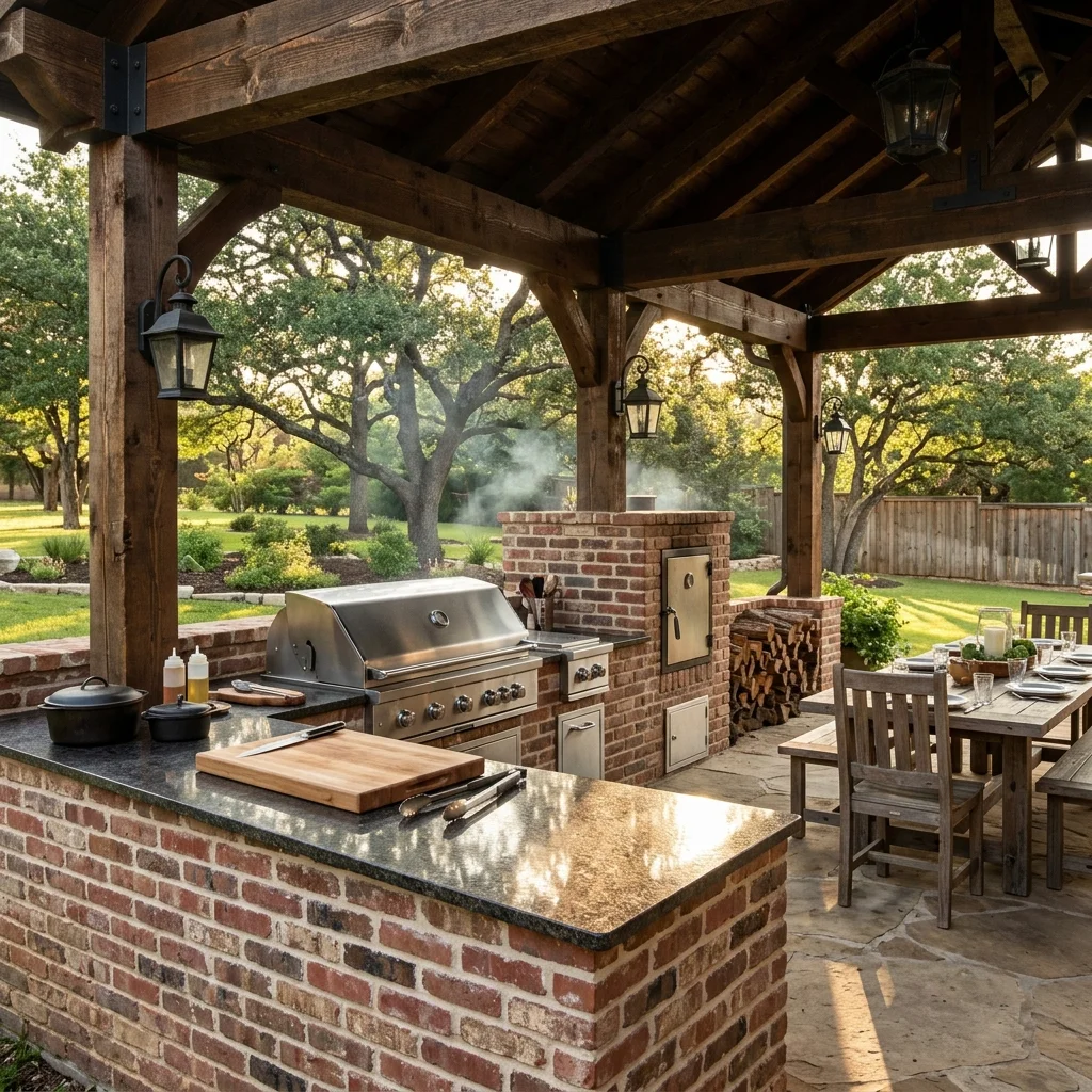 Brick Barbecue Kitchen
