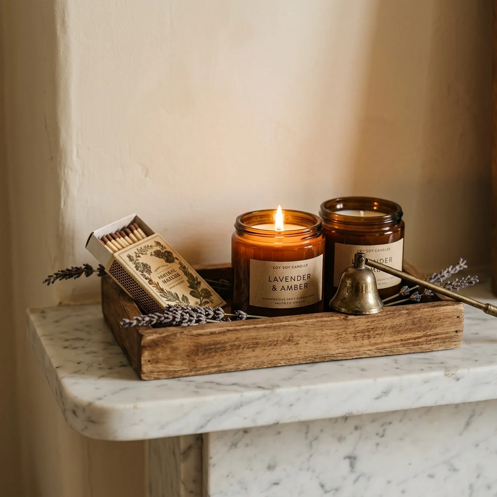 27 Housewarming Gift Basket Ideas You'll Truly Adore 6 Candle and Match Basket