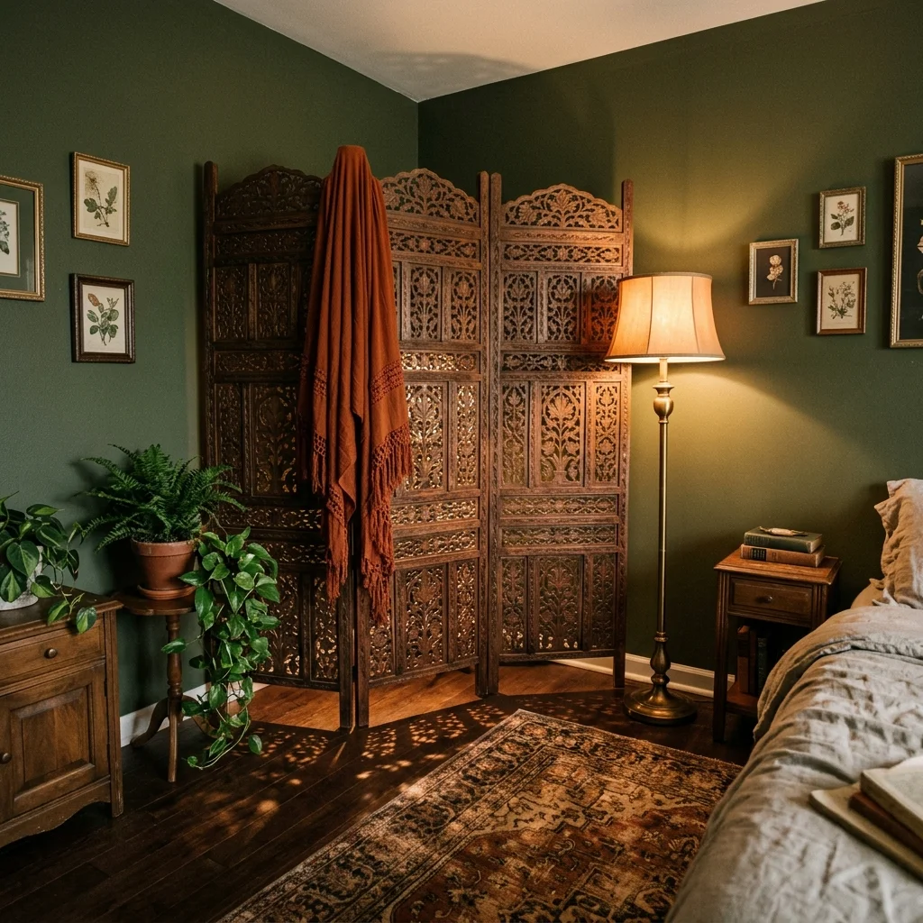 Carved Room Screen