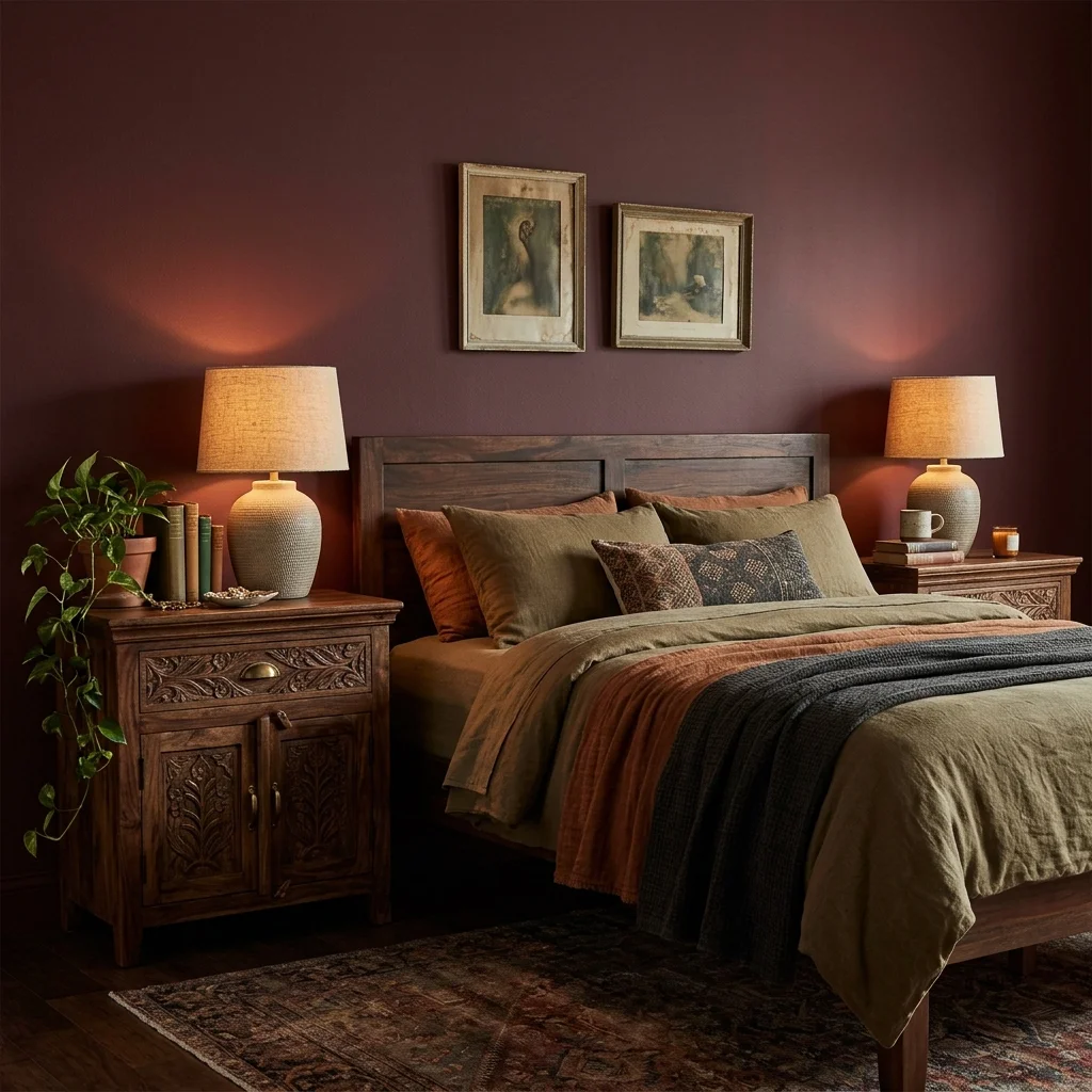 Carved Wood Nightstands