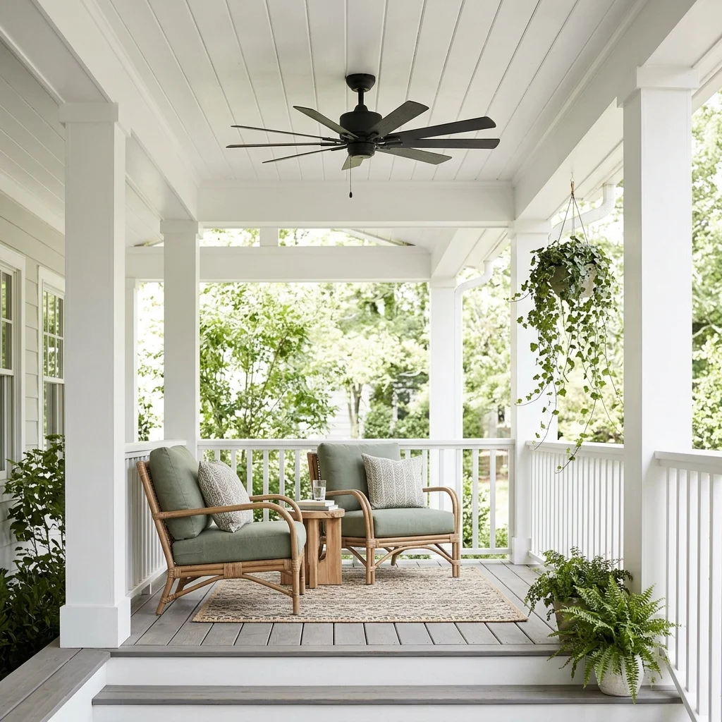 29 Covered Porch Ideas for a Warm, Welcoming Retreat 5 Porch Ceiling Fan