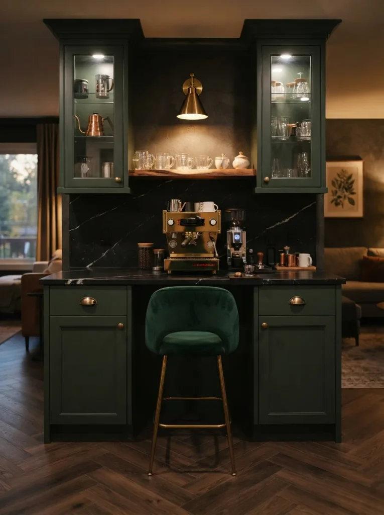 Dark Moody Coffee Bar