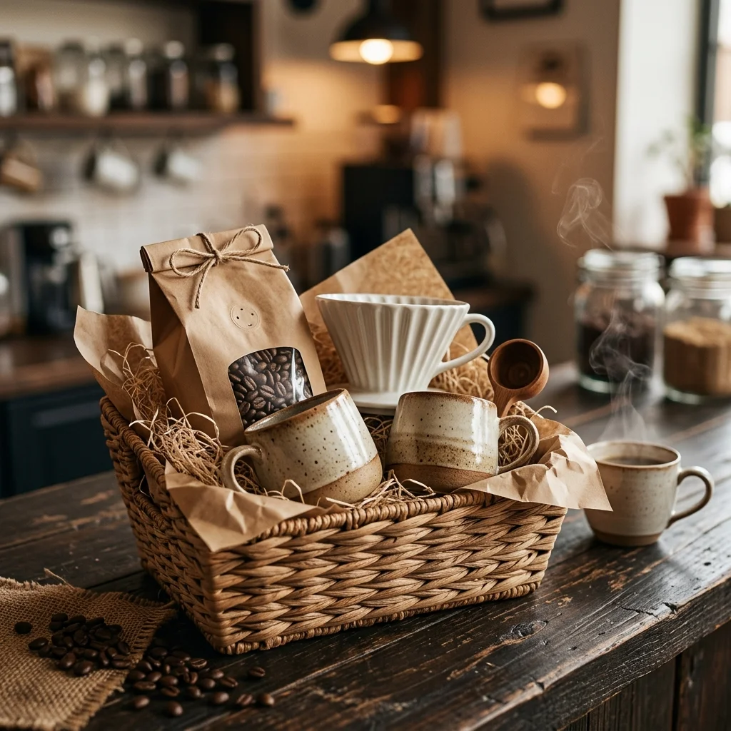 27 Housewarming Gift Basket Ideas You'll Truly Adore 4 Coffee Lover Basket