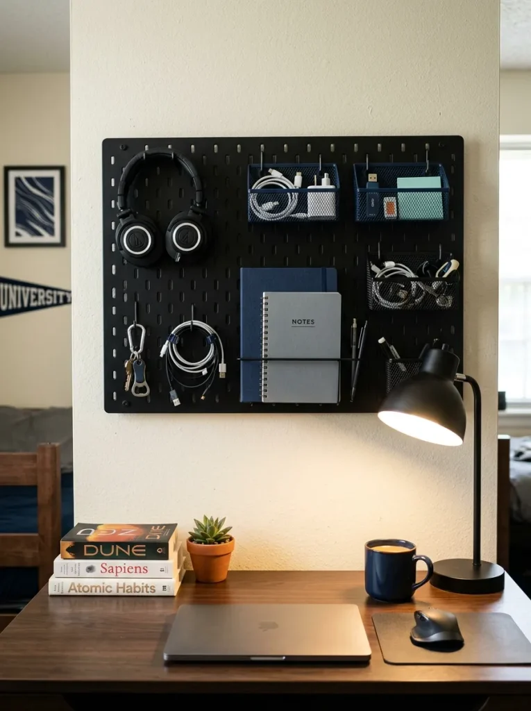 Wall-Mounted Pegboard