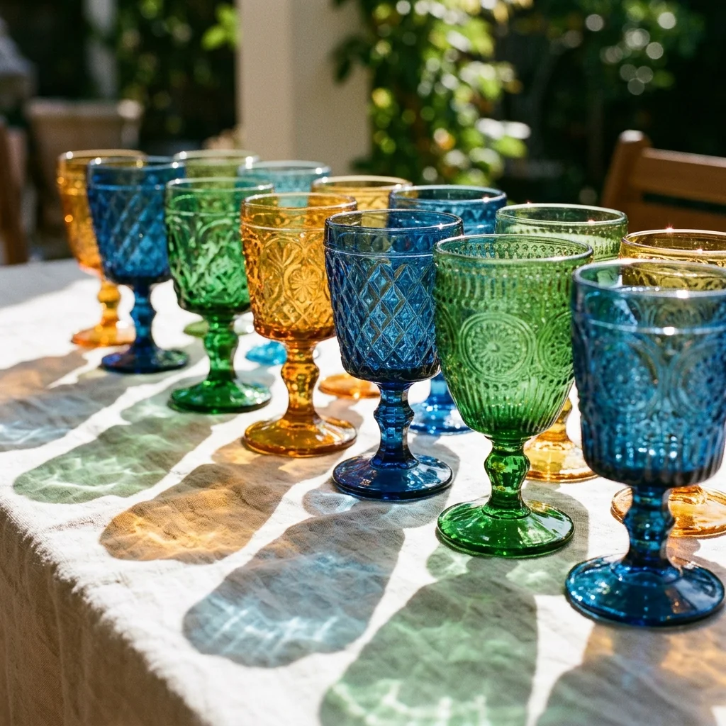 Colorful Glass Goblets