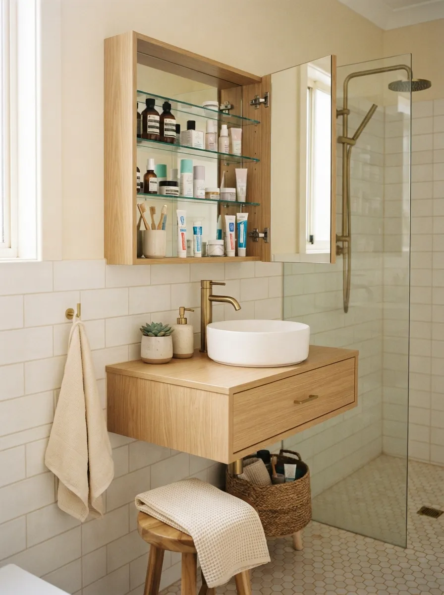26 Small Bathroom Organization Ideas That Save Space 26 Mirror Storage Cabinet