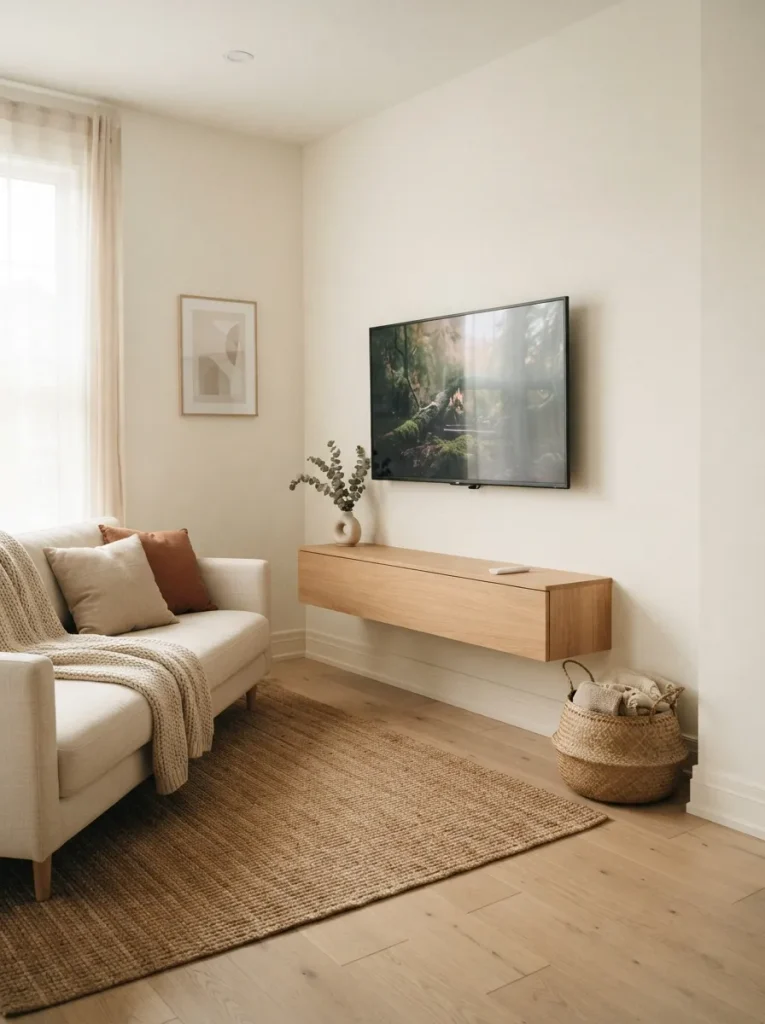 26 Very Small Living Room Ideas for a Spacious Feel 20 Concealed Cable Storage