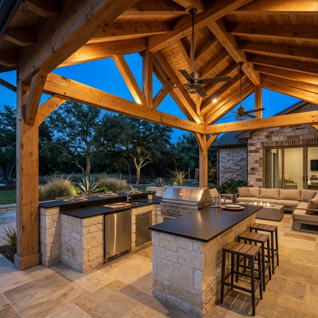 Covered Grill Station