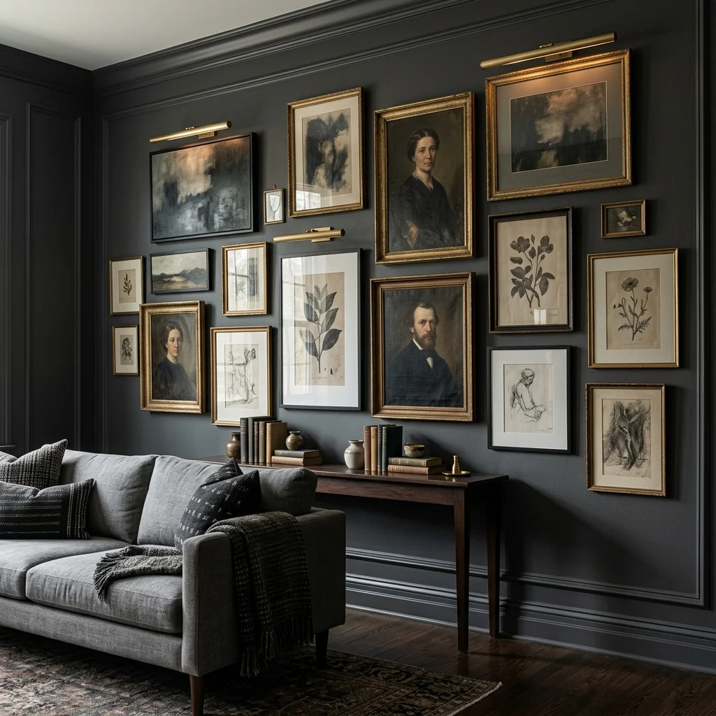 Moody Gallery Walls