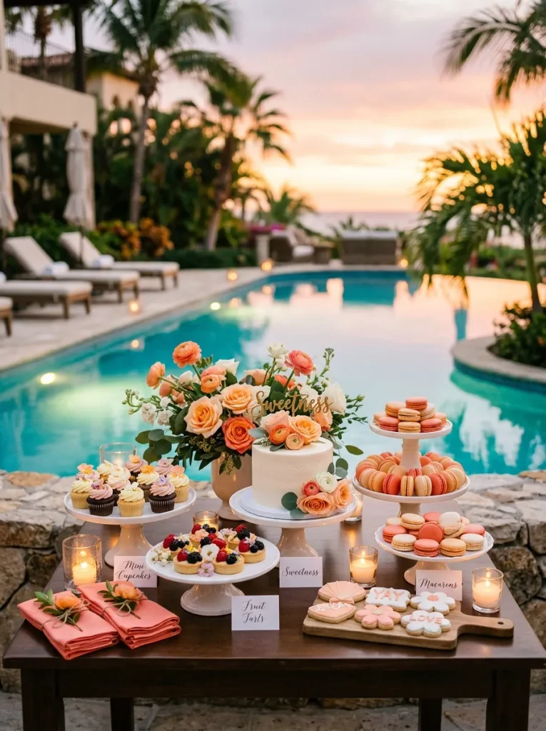 Sunset Dessert Table