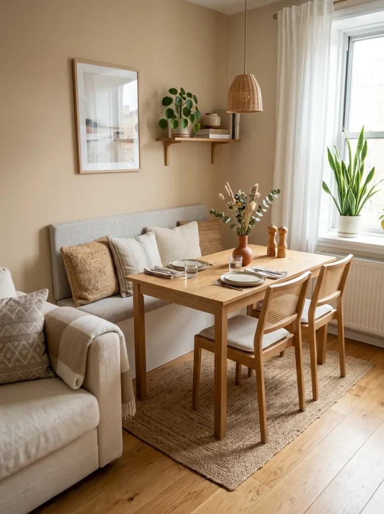 26 Small Living Room Dining Room Combo Ideas to Try 12 Compact Bench Seating