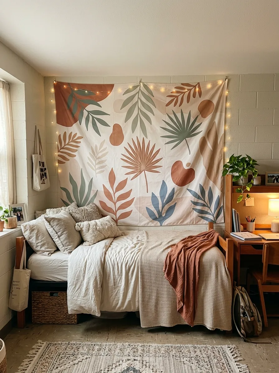 26 Dorm Room Decor Ideas for a Fresh, Personal Look 18 Decorative Tapestry