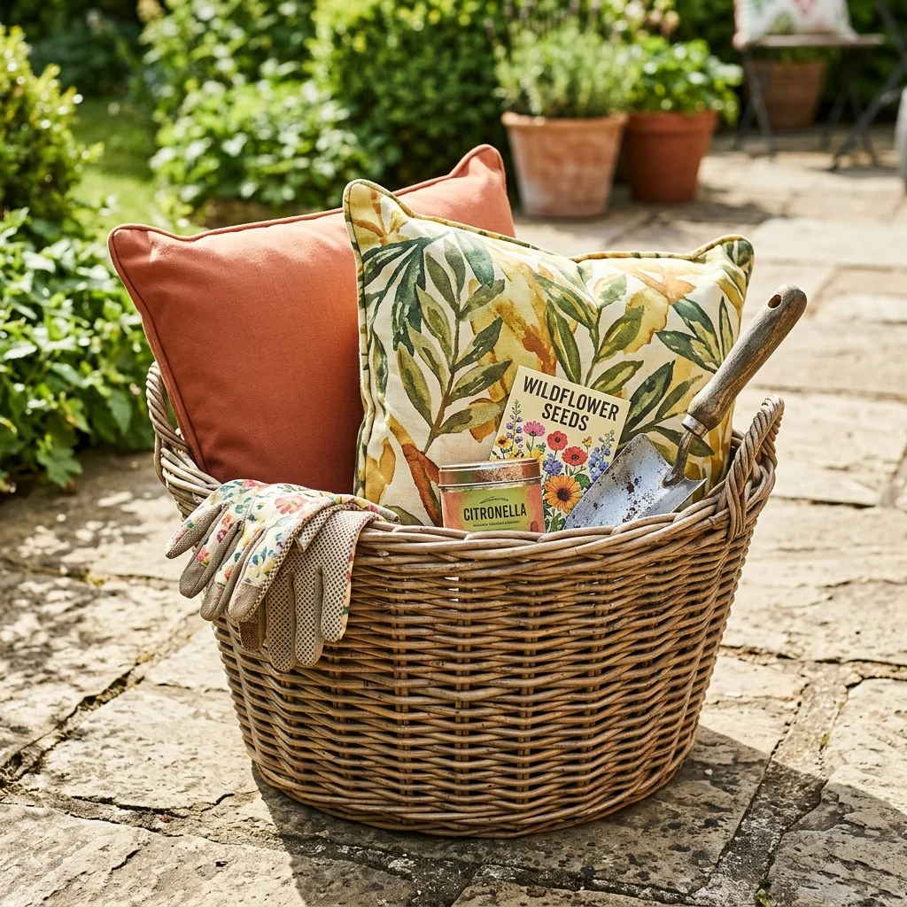 27 Housewarming Gift Basket Ideas You'll Truly Adore 28 Garden Patio Basket