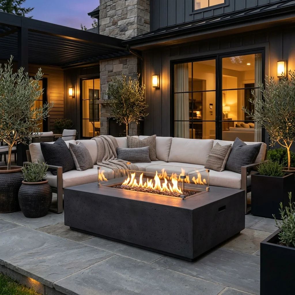Gas Fire Pit Table