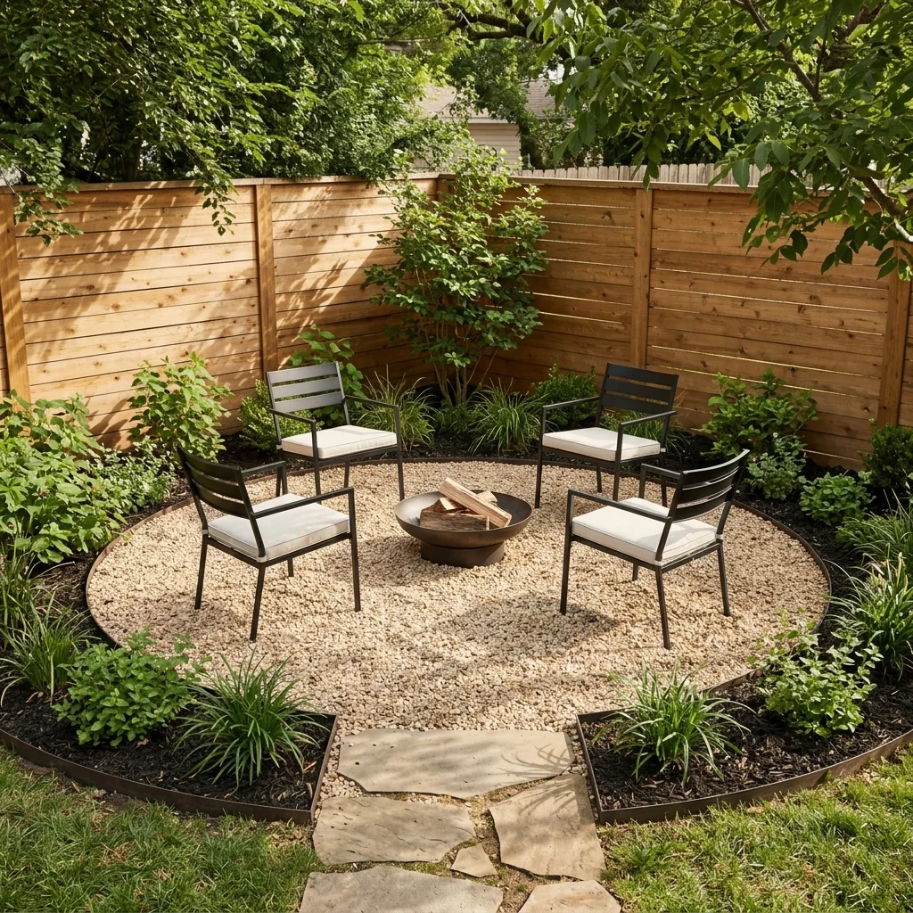 29 DIY Small Backyard Fire Pit Ideas Made So Simple 10 Gravel Circle Seating Area