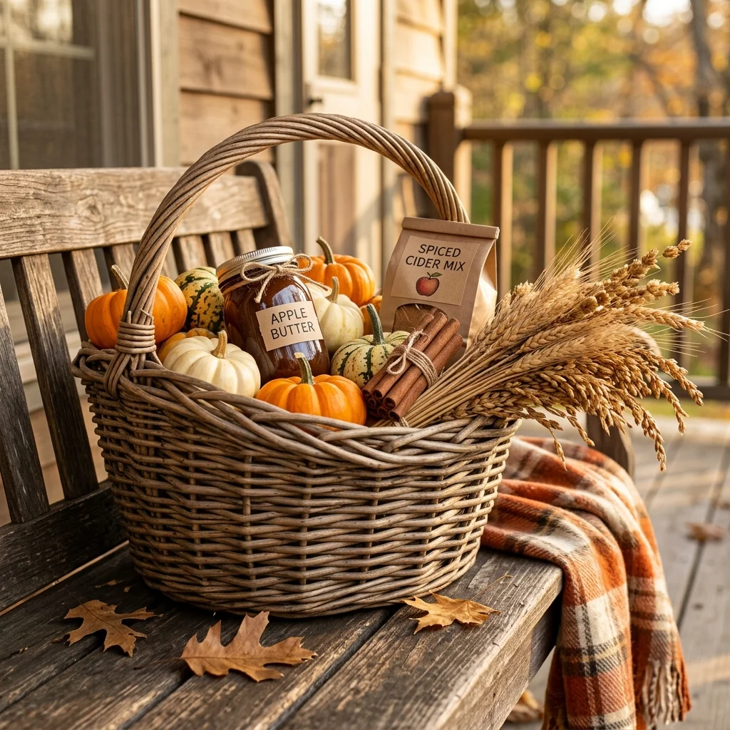 27 Housewarming Gift Basket Ideas You'll Truly Adore 26 Fall Harvest Basket