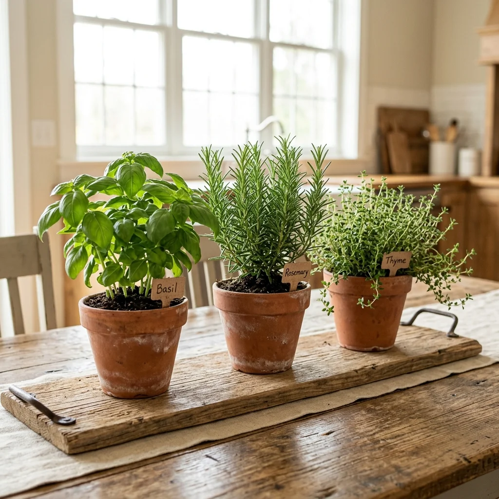 Herb Pot Centerpiece