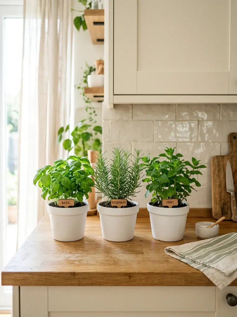 Green Herb Display