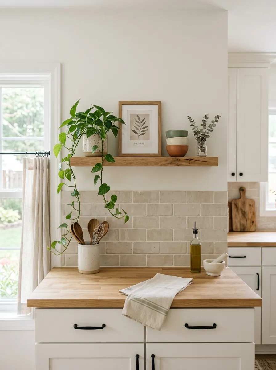 Floating Counter Shelf