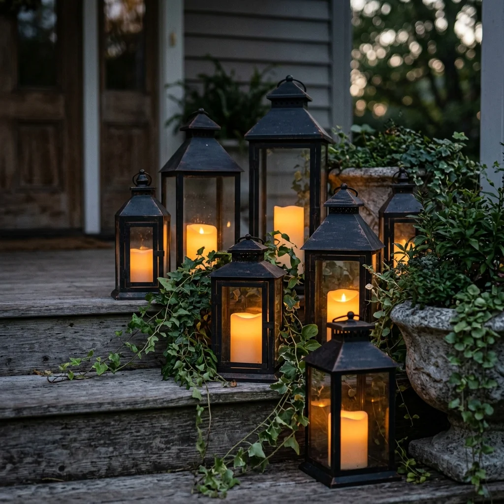 29 Covered Porch Ideas for a Warm, Welcoming Retreat 13 Lantern Cluster