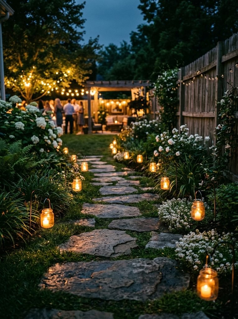 30 Backyard Party Aesthetic Ideas That Feel Magical 7 Lantern Pathway Glow