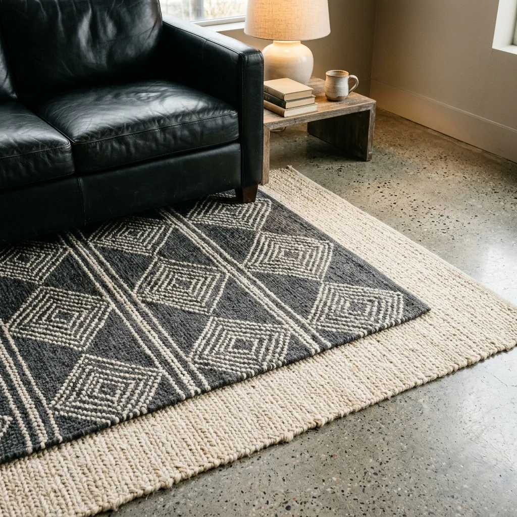 Layered Neutral Rugs