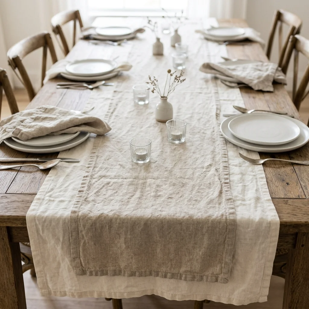 Layered Linen Runner
