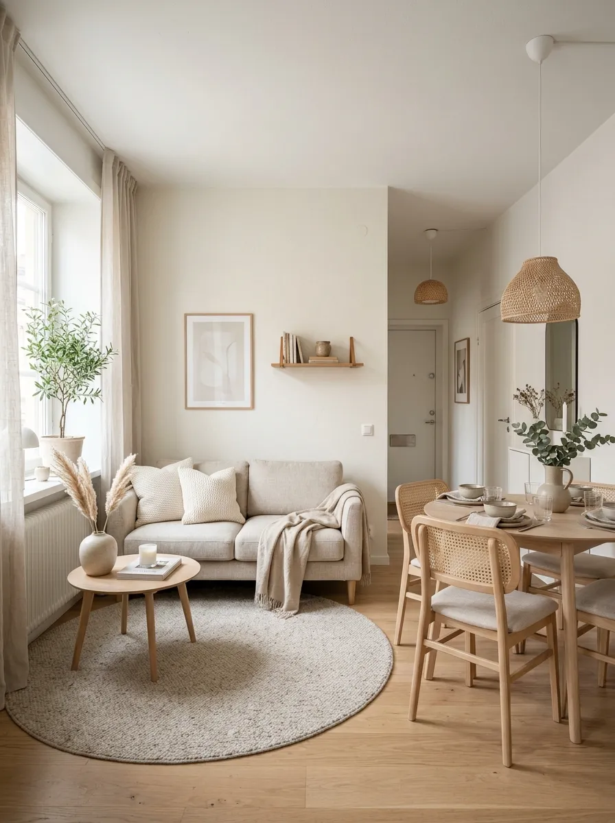26 Small Living Room Dining Room Combo Ideas to Try 10 Light Color Palette