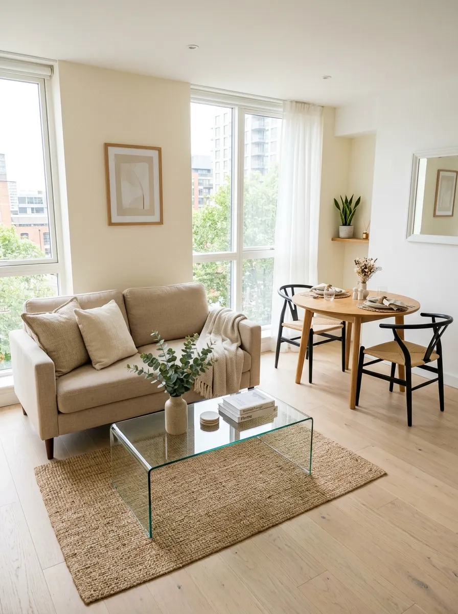 26 Small Living Room Dining Room Combo Ideas to Try 13 Glass Coffee Table